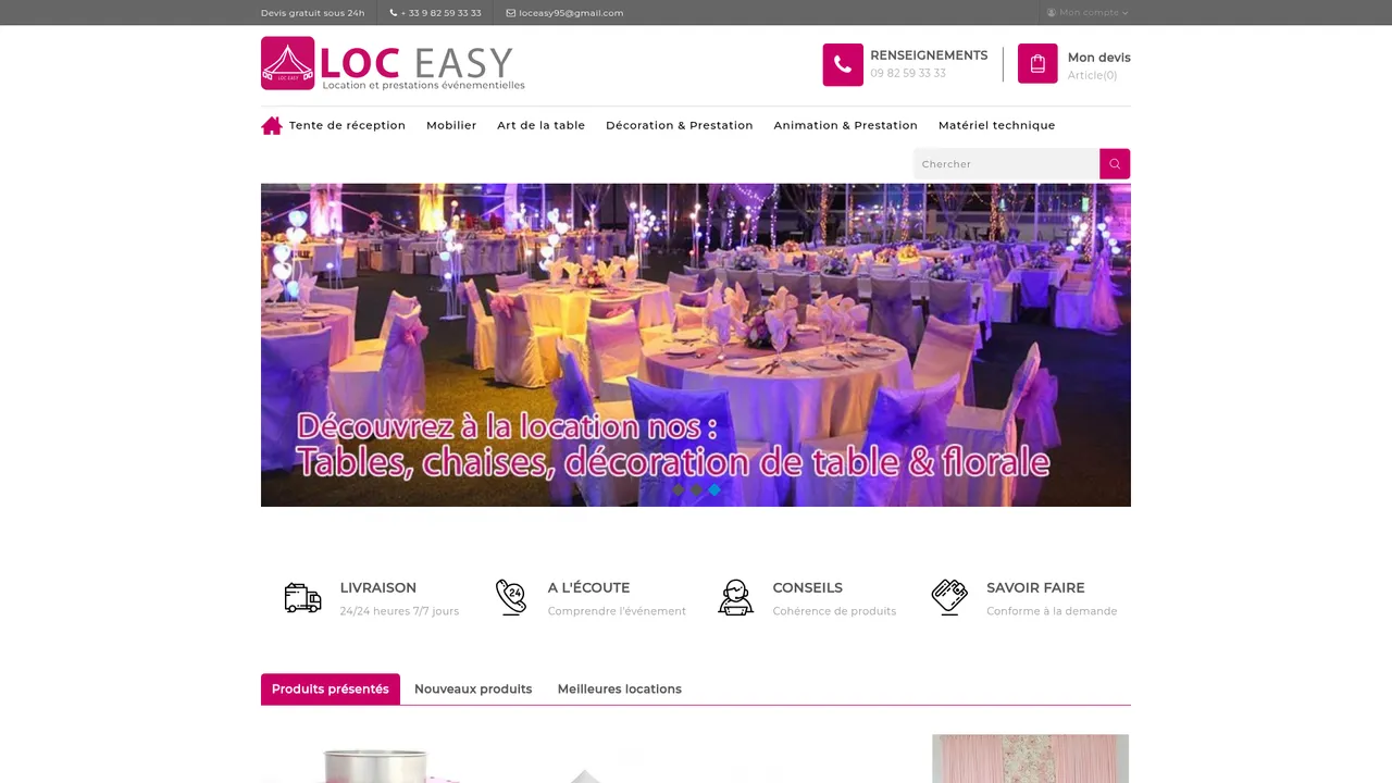 Screenshot de loc-easy.com