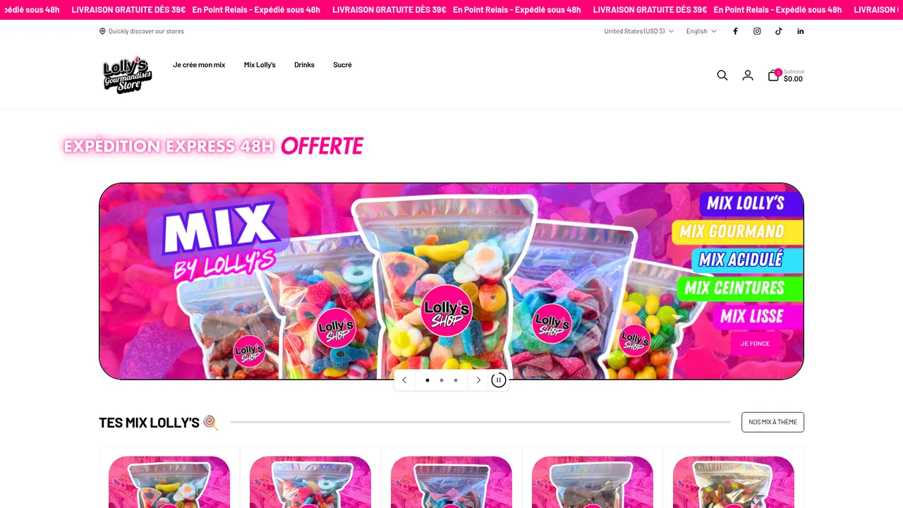 Aperçu du site lollys.fr