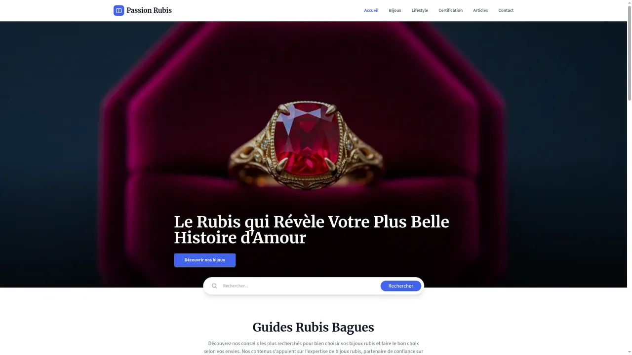 Screenshot de LombartBijoux.com