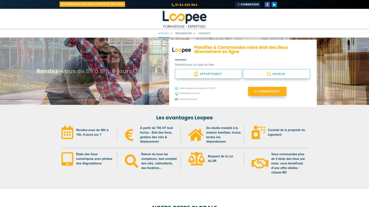 Screenshot de Loopee : montres et bijoux minimalistes