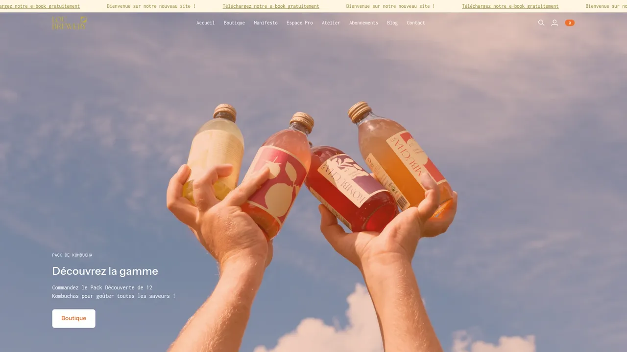 Screenshot de loubrewery.fr