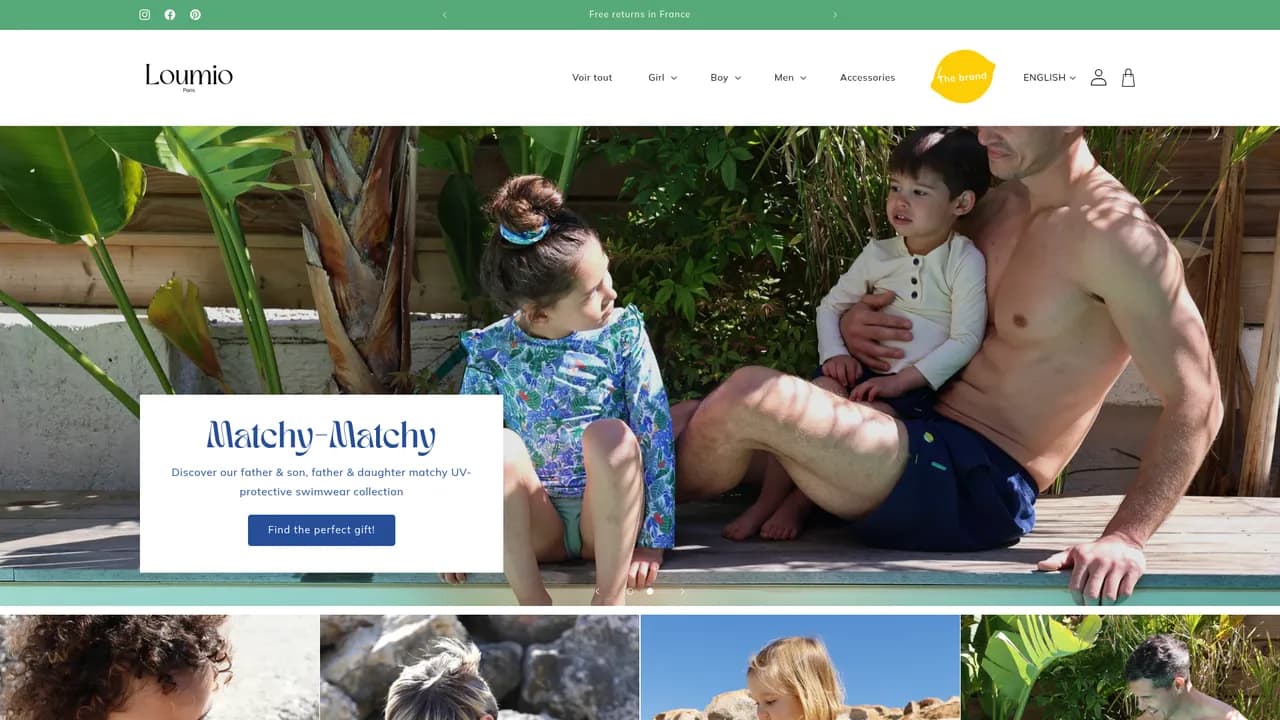 Aperçu du site Loumio Paris