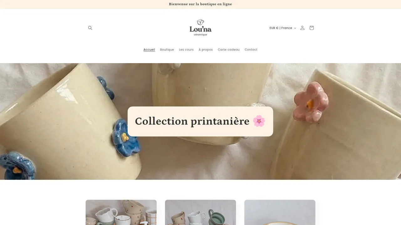 Screenshot de Lou'na Céramique