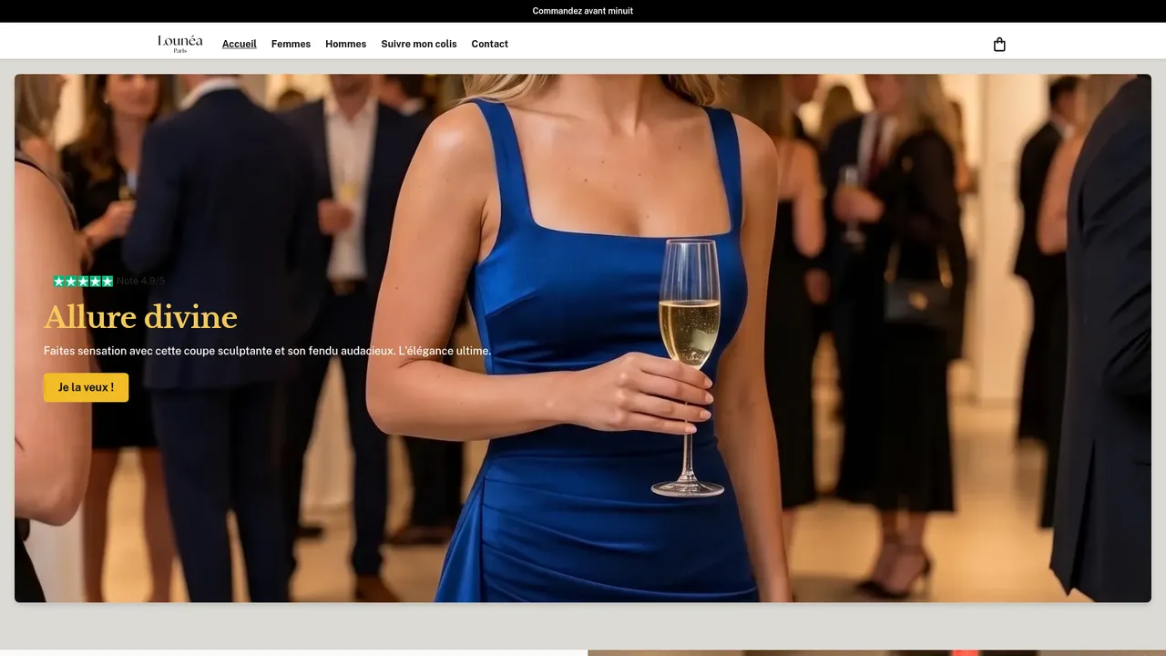 Aperçu du site louneaparis.com