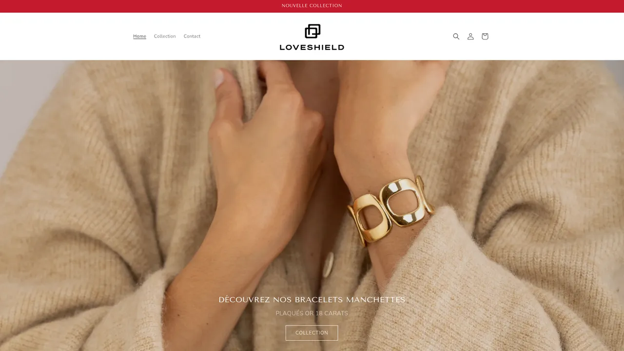 Aperçu du site loveshield.fr