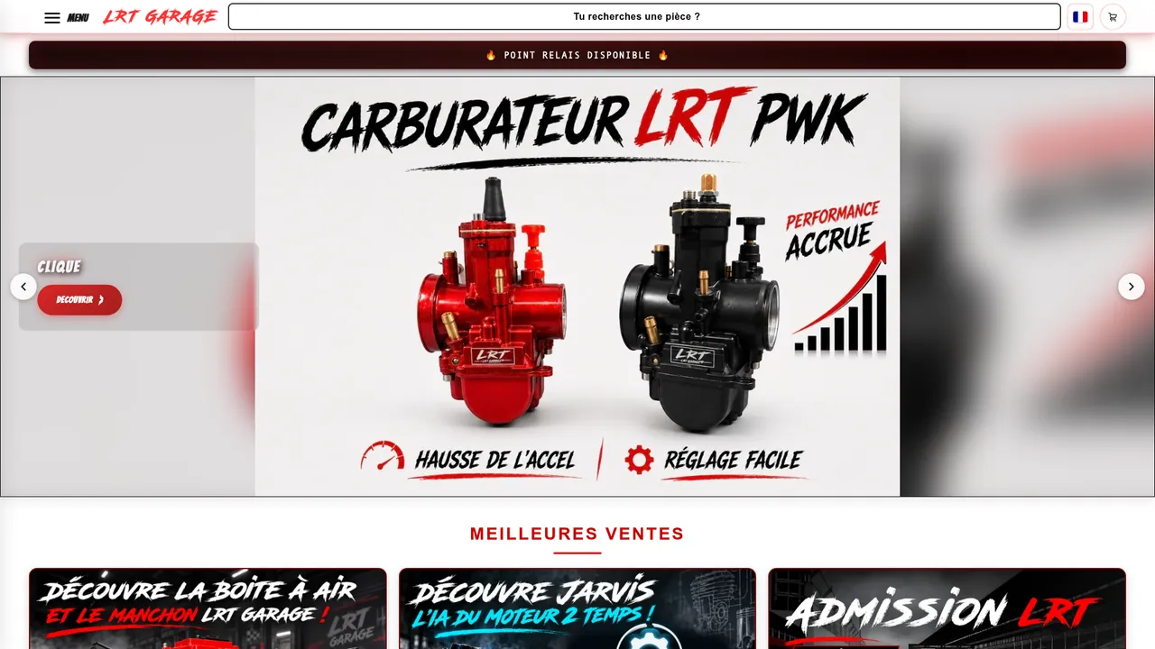 Aperçu du site lrt-garage.fr