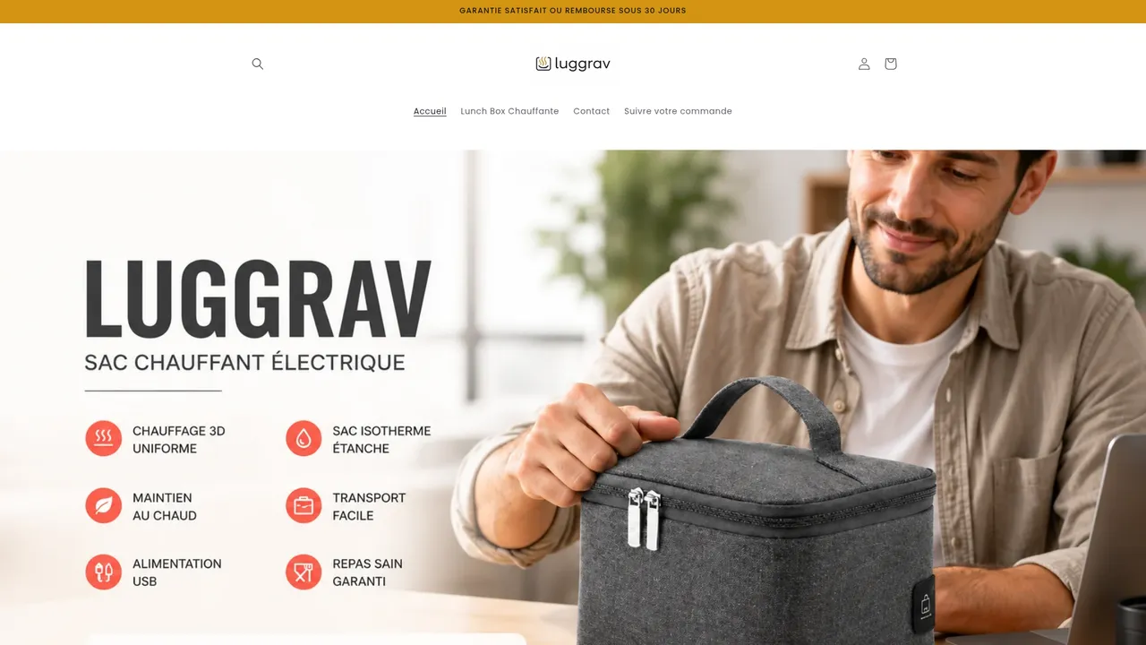 Screenshot de luggrav.com