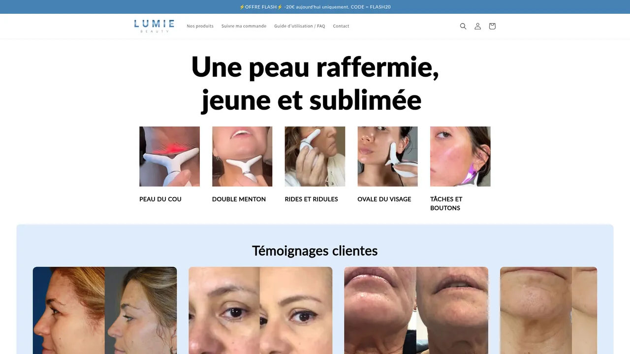 Screenshot de Lumie Beauty
