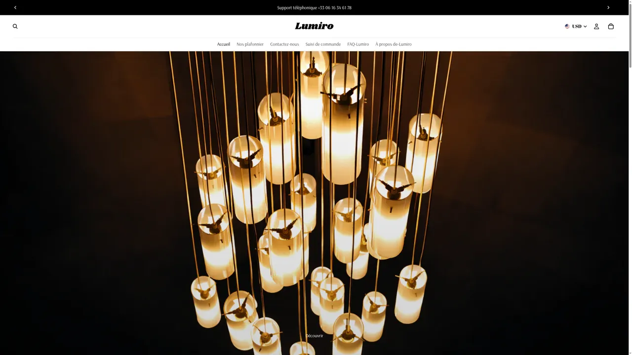 Aperçu du site Lumiri