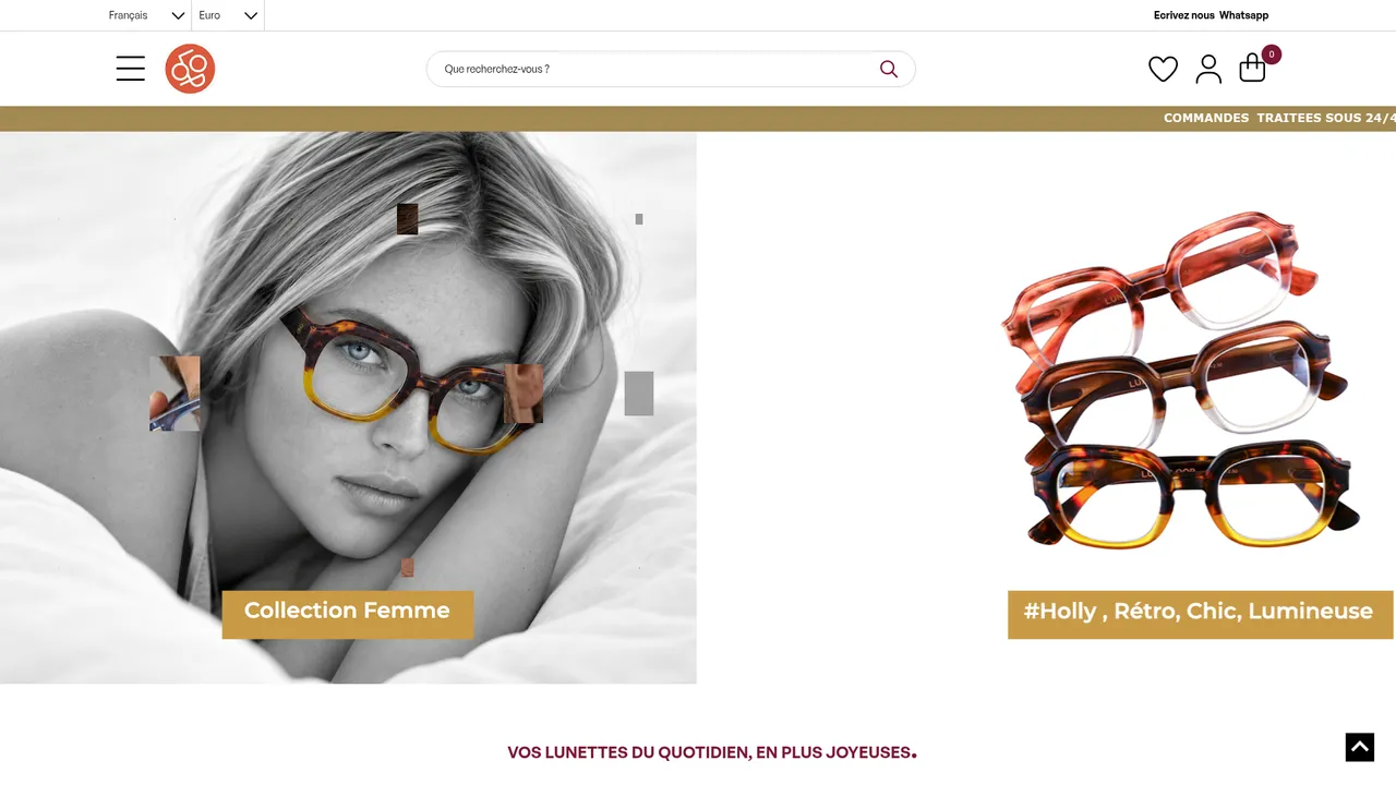Aperçu du site Lunetloop