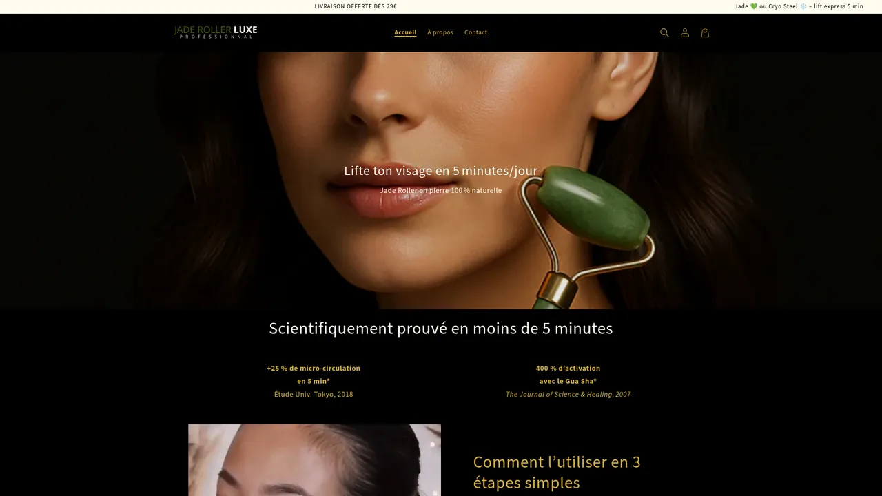 Screenshot de LuxeDermBeauty