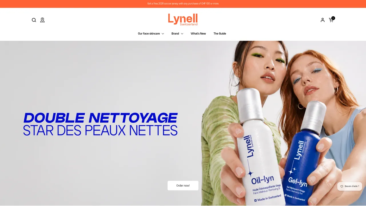 Aperçu du site lynell.ch