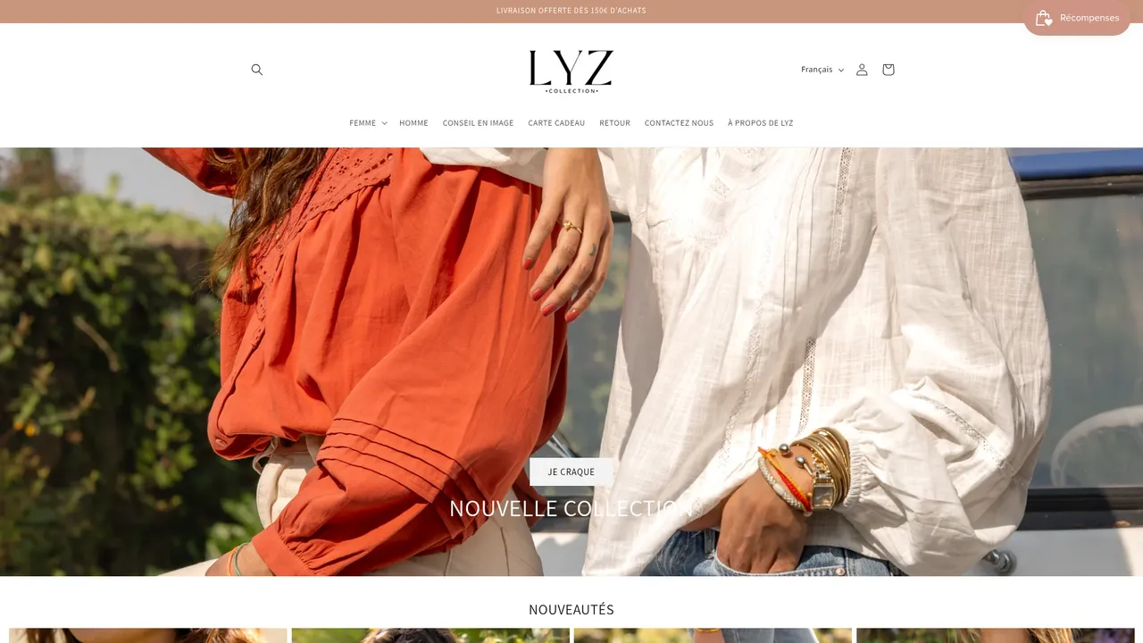 Screenshot de LYZ COLLECTION