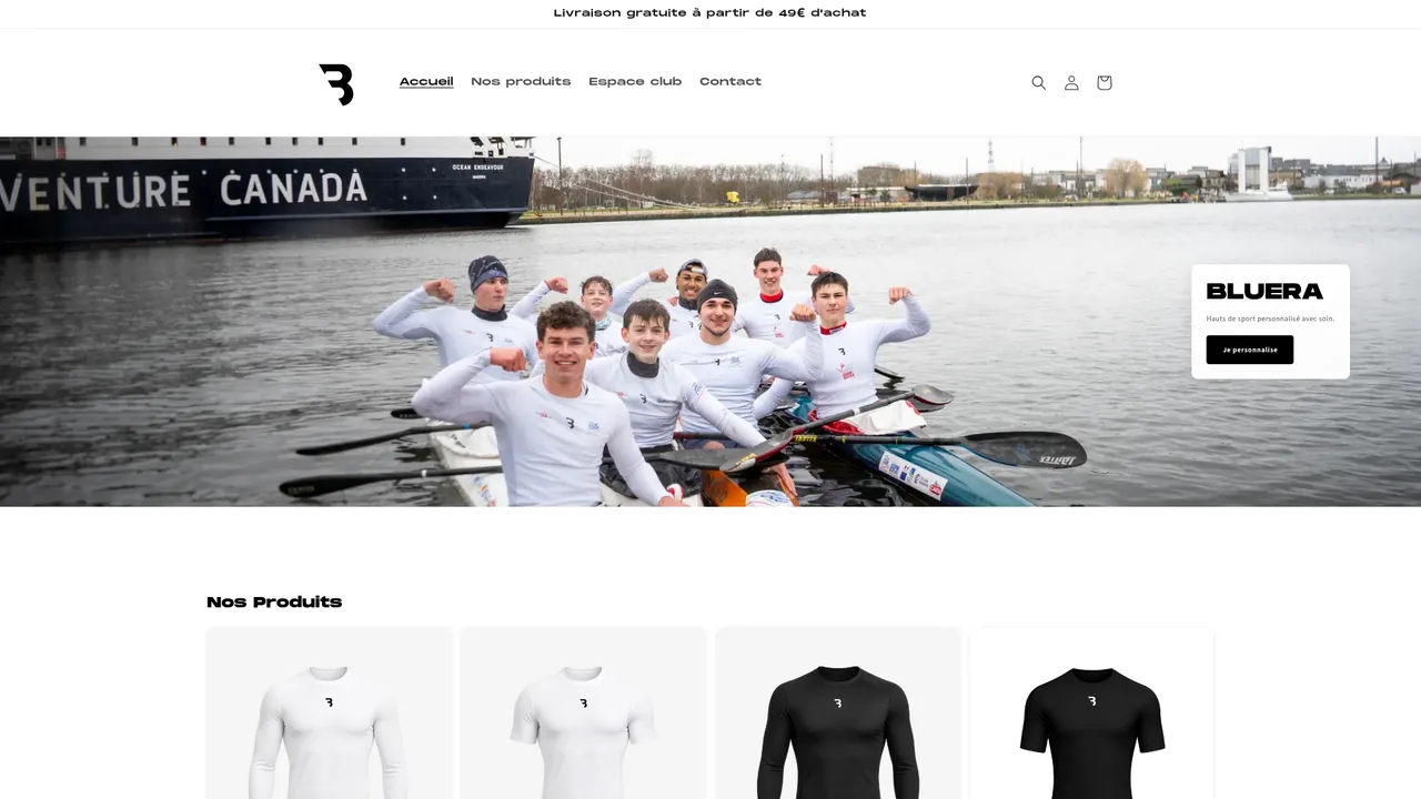 Aperçu du site Ma boutique