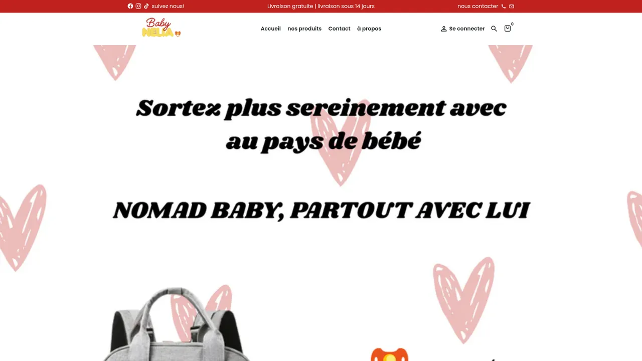 Aperçu du site Ma boutique
