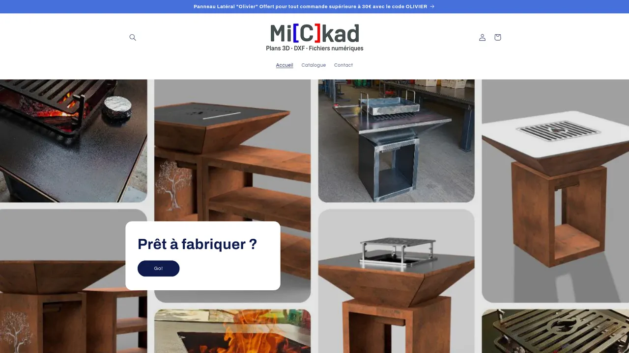 Aperçu du site Ma boutique