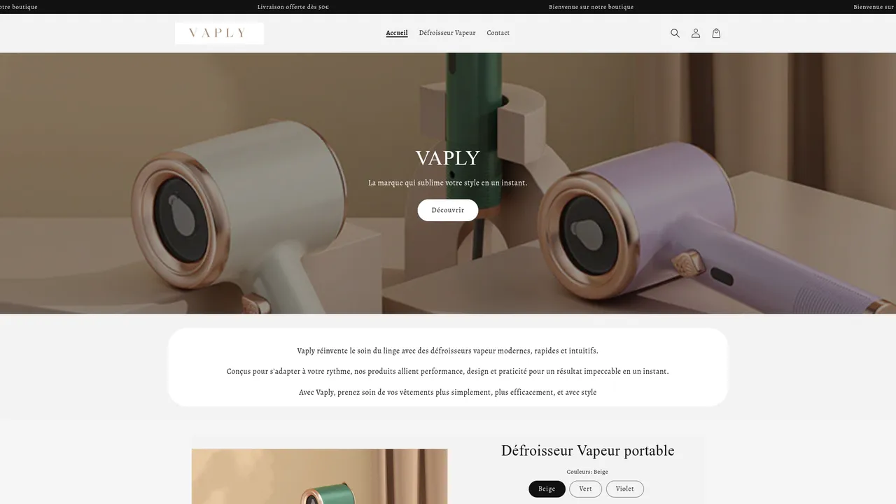 Screenshot de Ma boutique