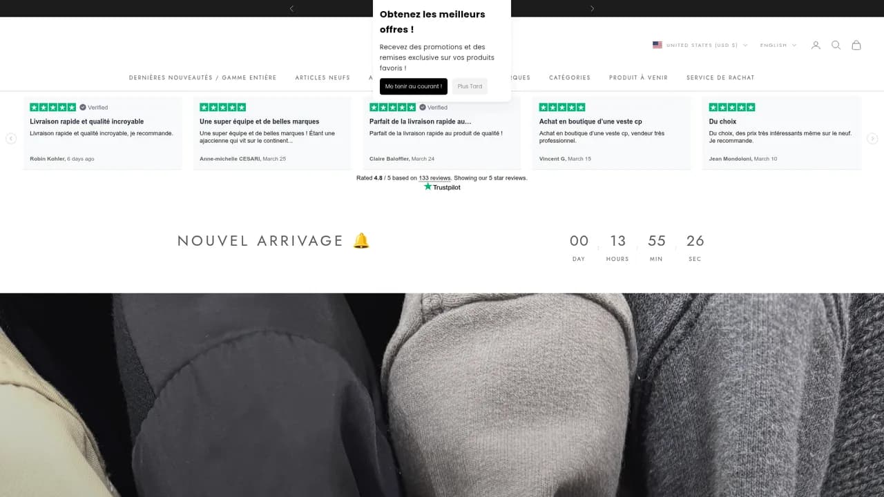 Screenshot de Ma boutique