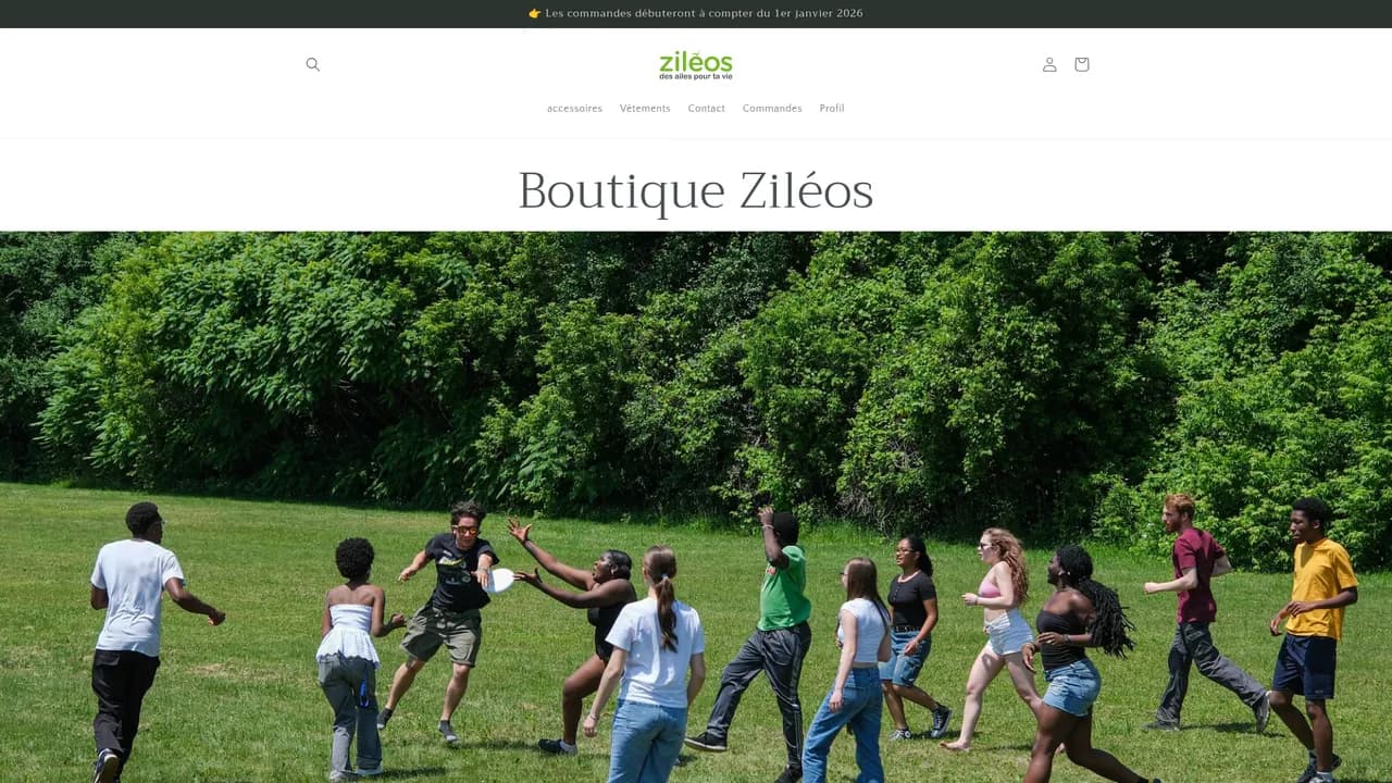 Screenshot de Ma boutique Ziléos