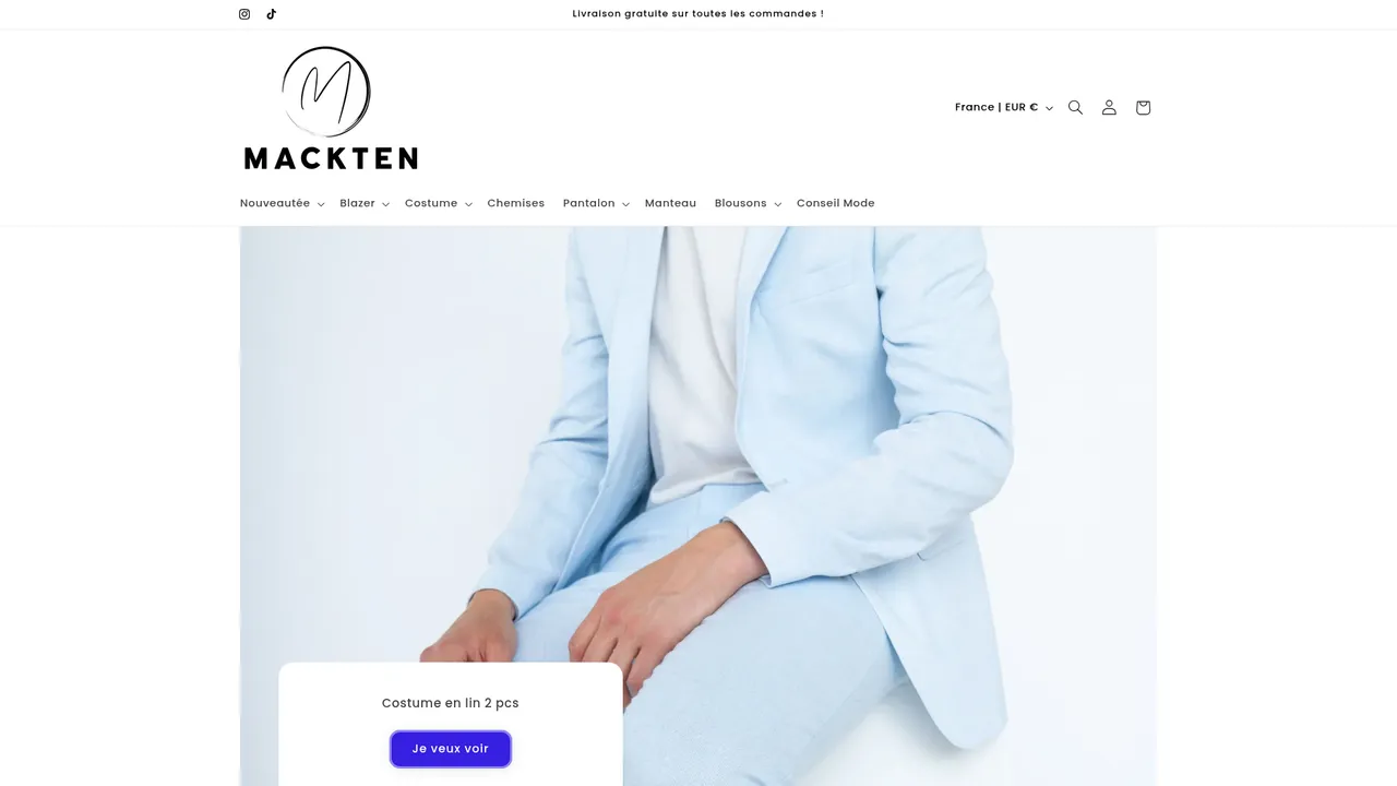 Screenshot de macktenfashion.com