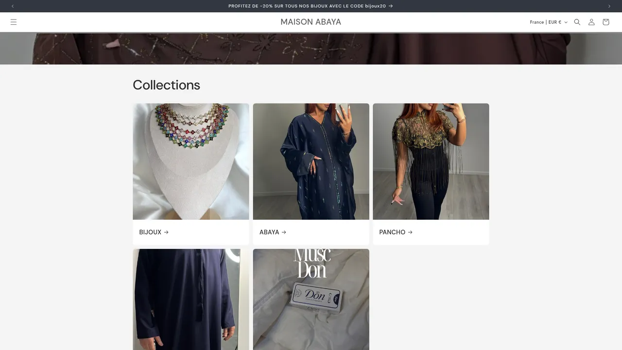 Screenshot de MAISON ABAYA