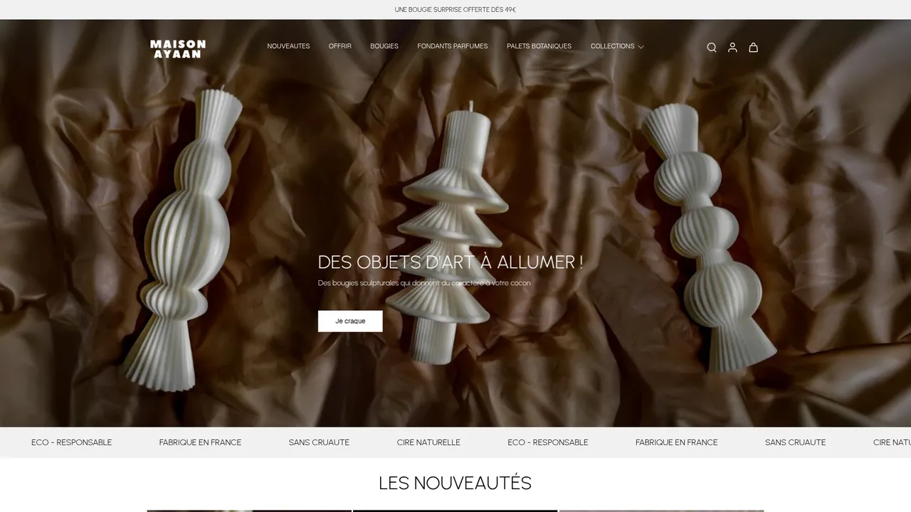 Screenshot de MAISON AYAAN