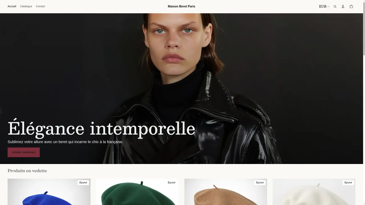 Screenshot de Maison Beret Paris