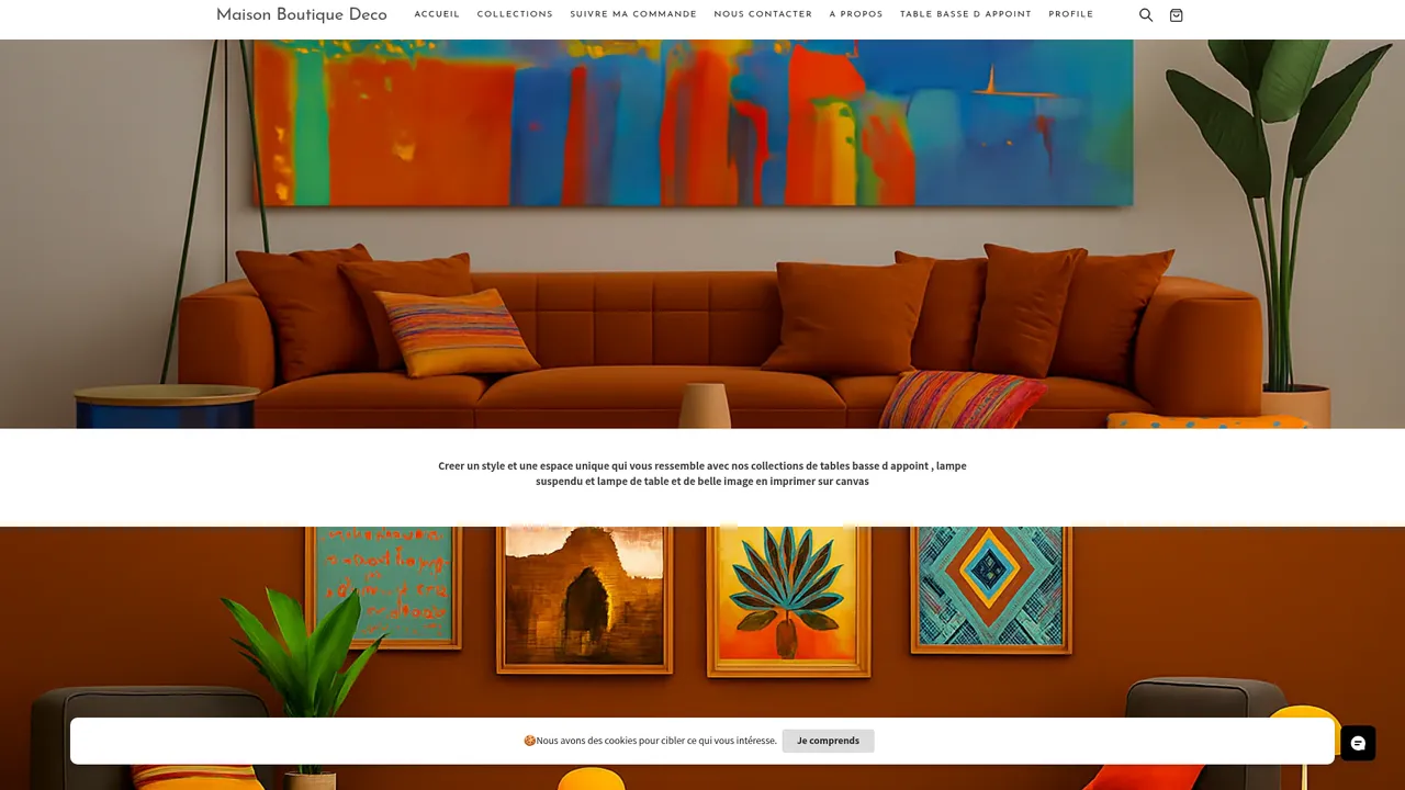 Screenshot de Maison Boutique Deco