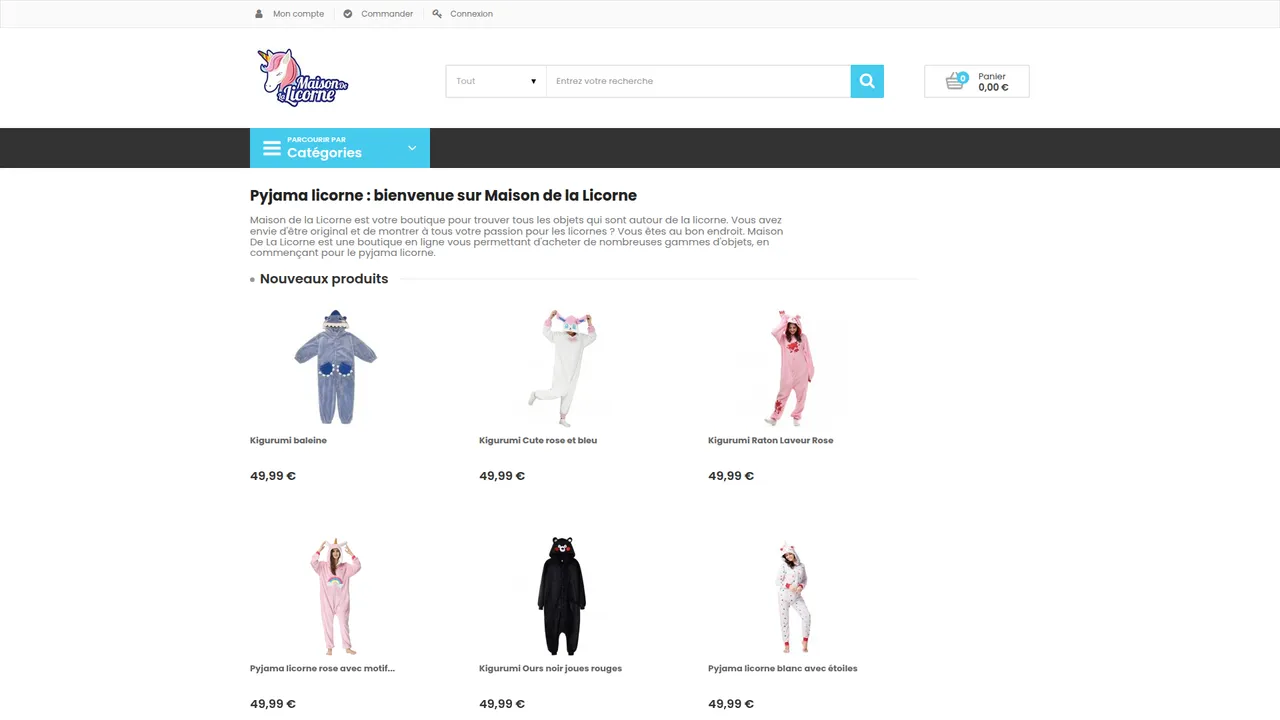 Aperçu du site Maison de la Licorne