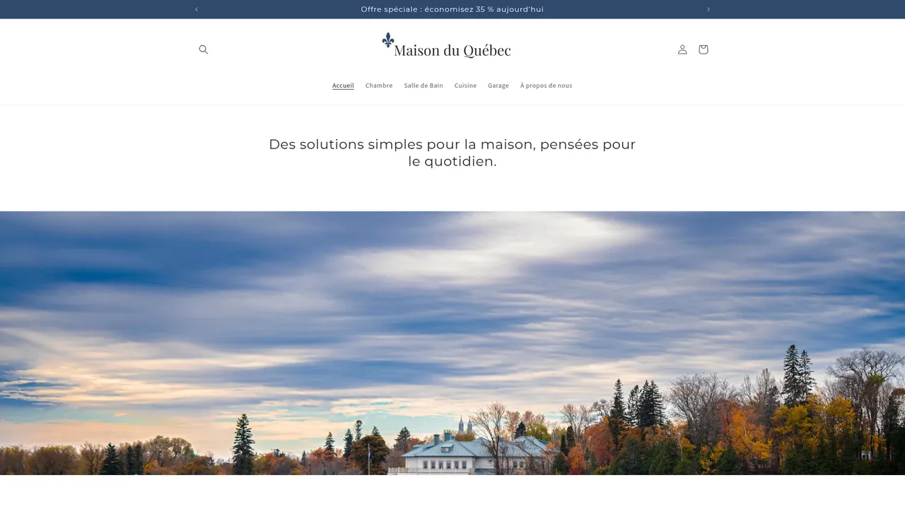 Aperçu du site Maison du Québec