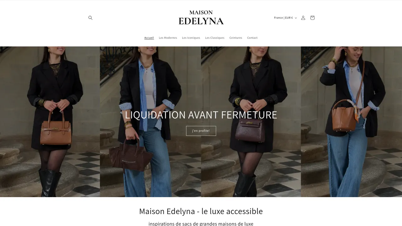 Aperçu du site Maison Edelyna
