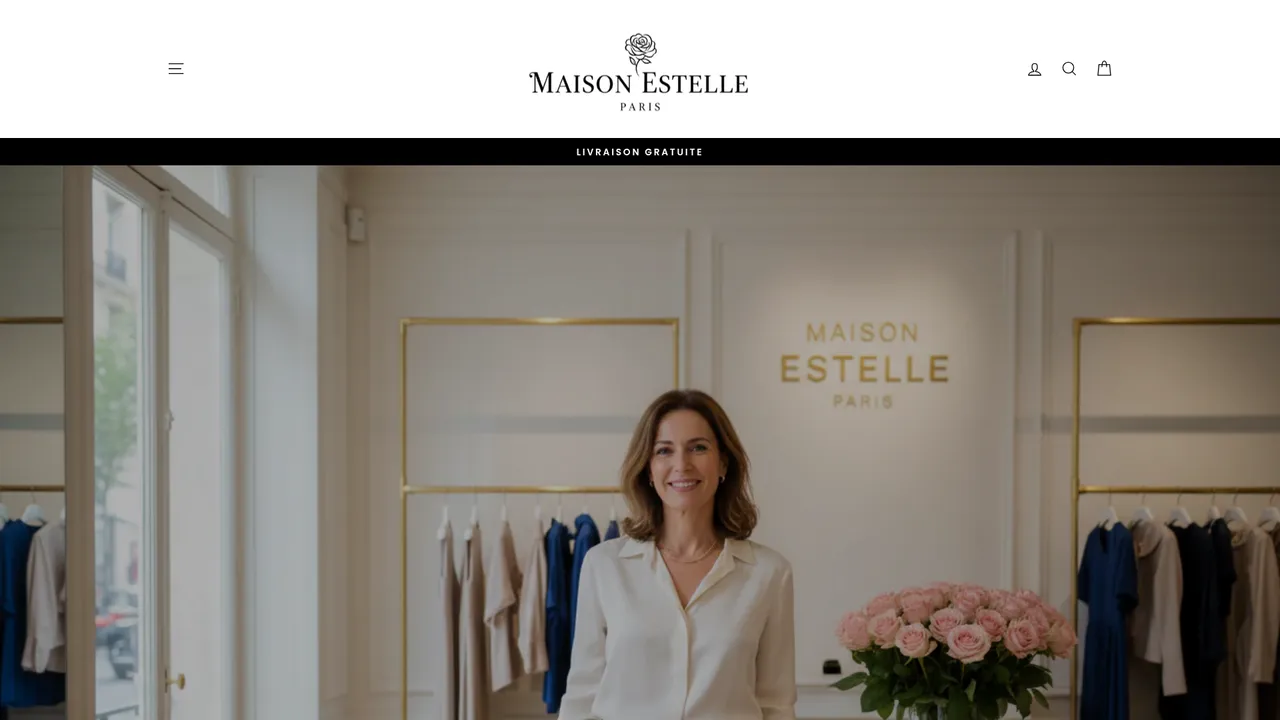 Aperçu du site Maison Estelle Paris
