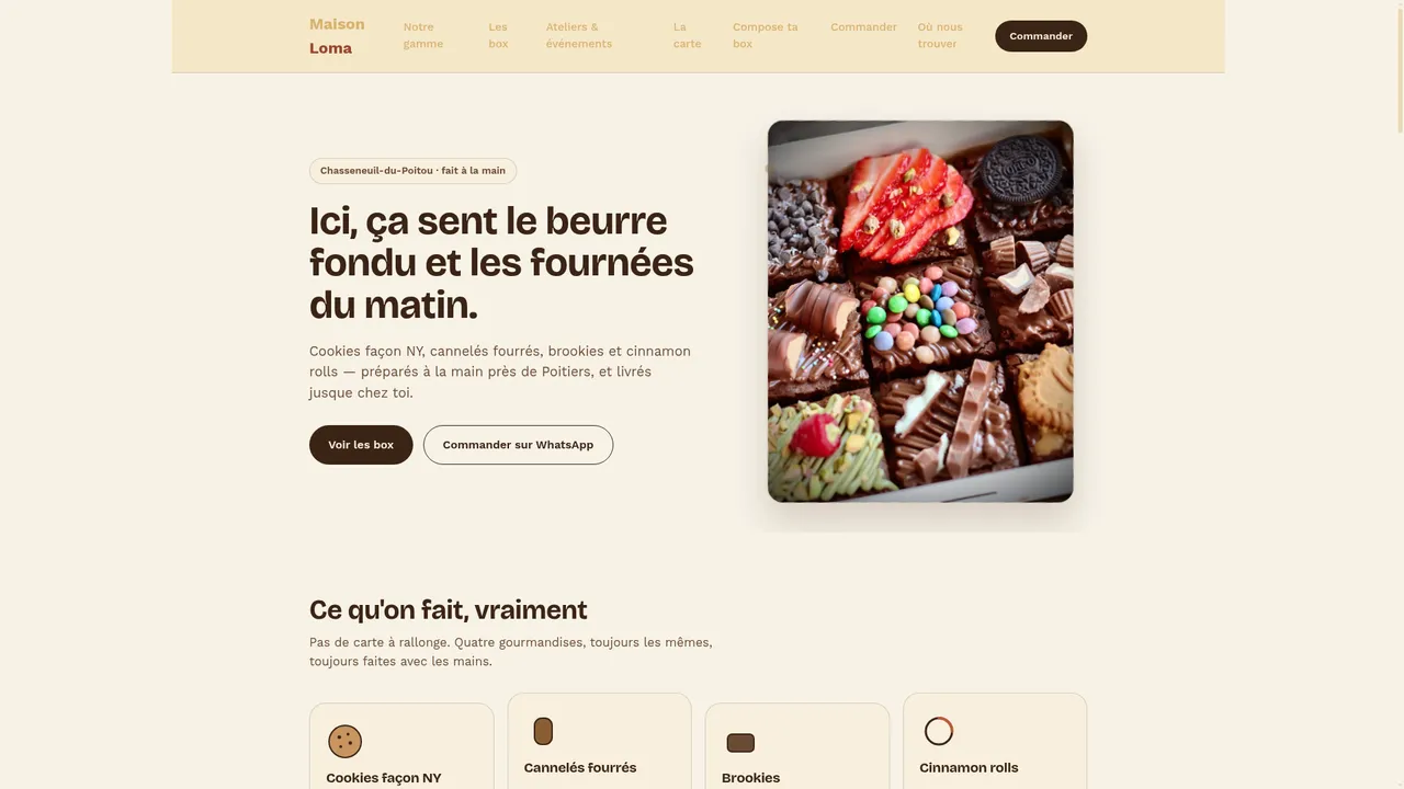 Aperçu du site Maison Loma