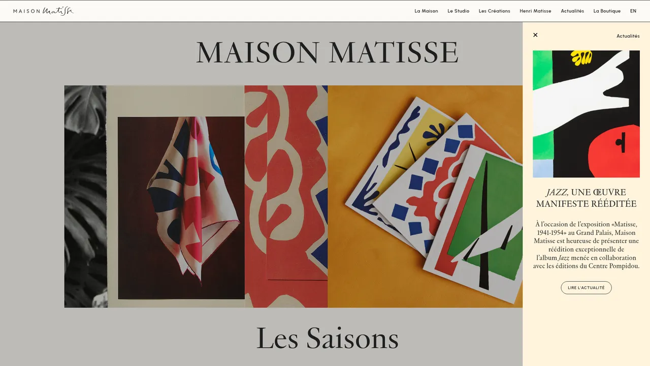 Screenshot de Maison Matisse