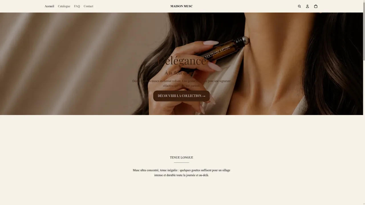 Aperçu du site MAISON MUSC