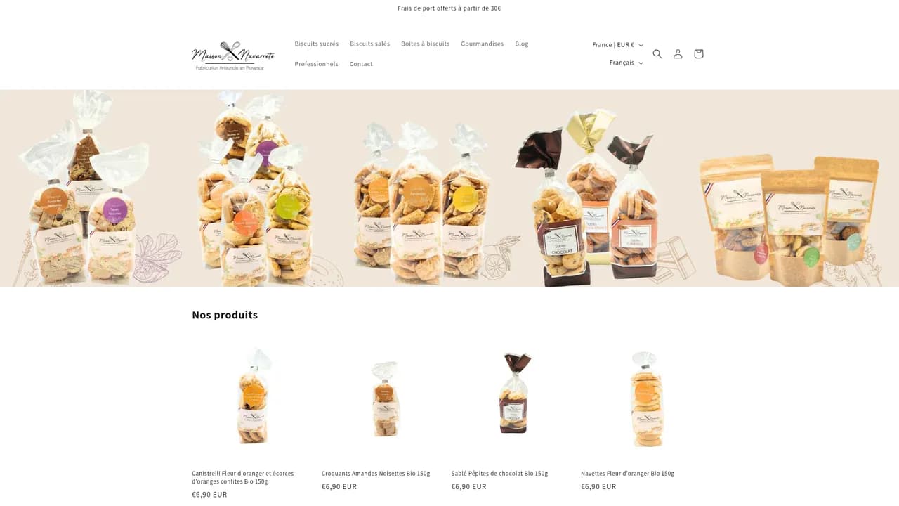 Aperçu du site Maison Navarrete