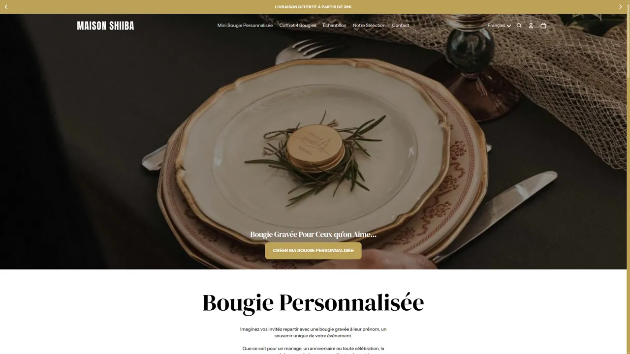 Aperçu du site Maison Shiiba