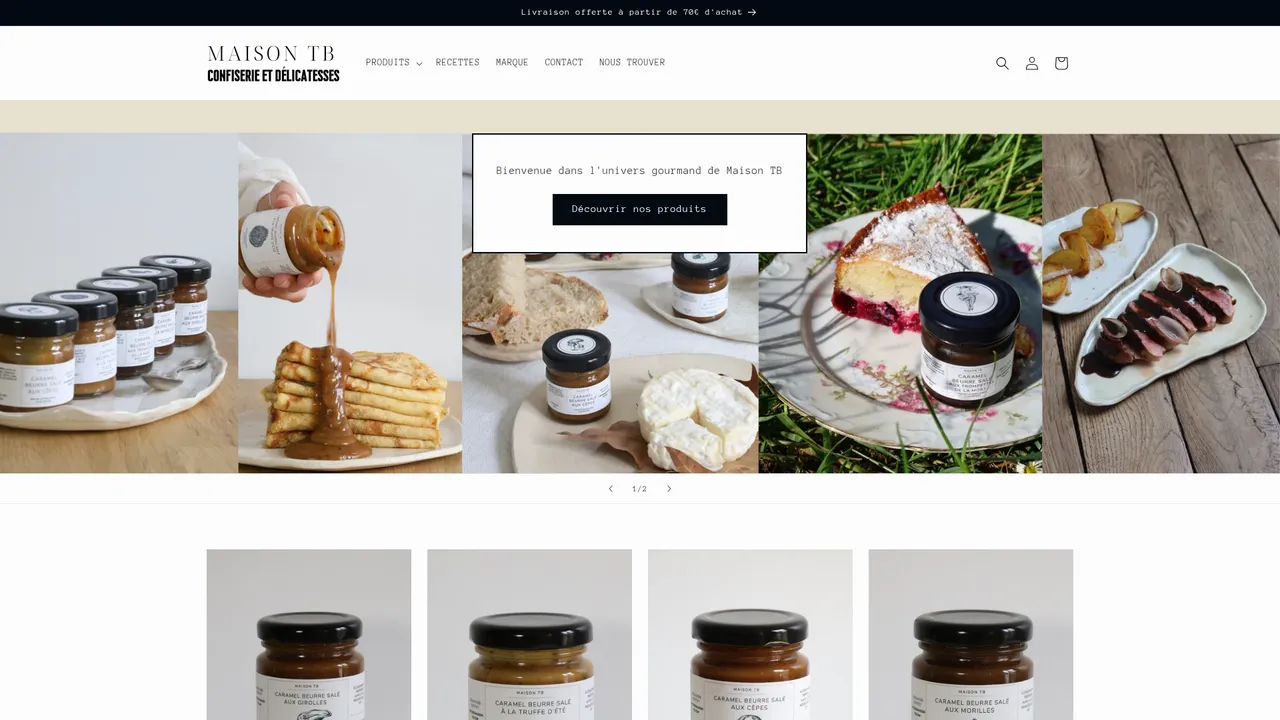 Aperçu du site Maison TB