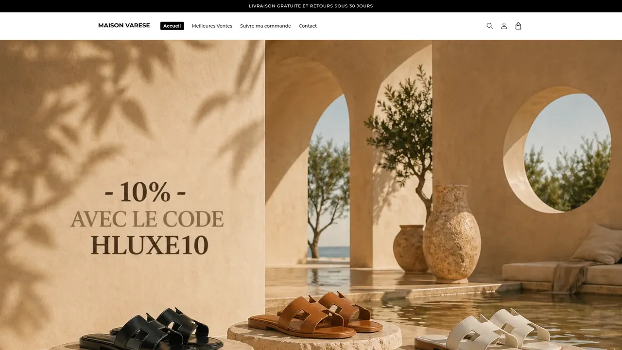 Screenshot de maison-varese.fr
