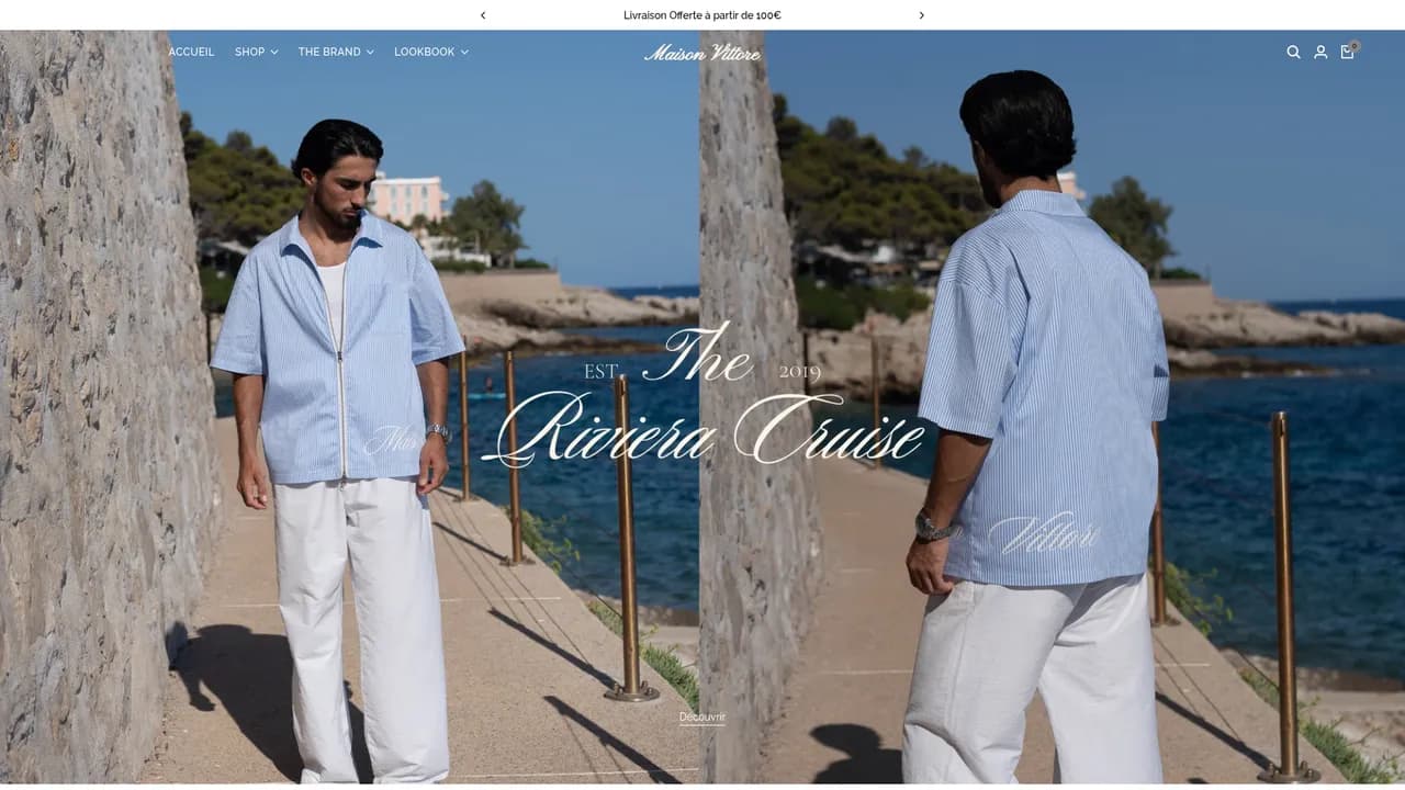 Screenshot de Maison Vittore Classy™ | vêtements & accessoires de luxe | Paris