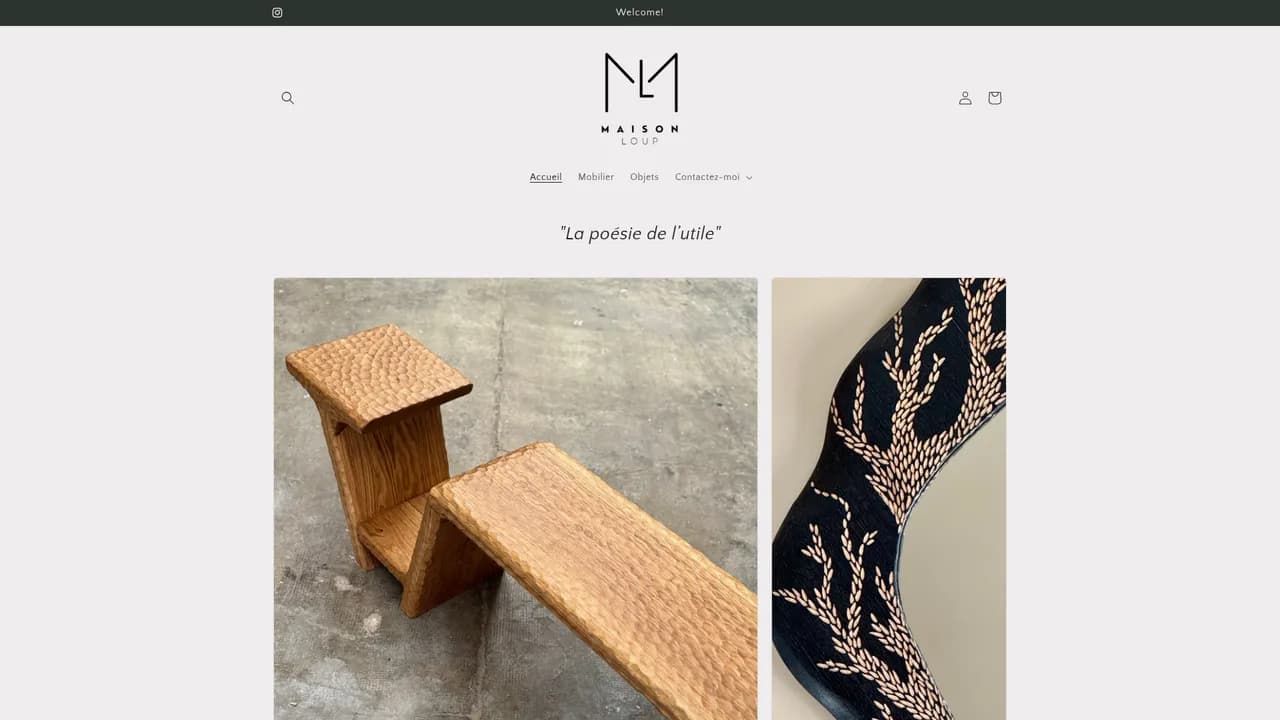 Screenshot de maisonloup.fr