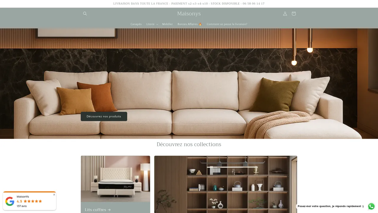 Screenshot de MaisonYs