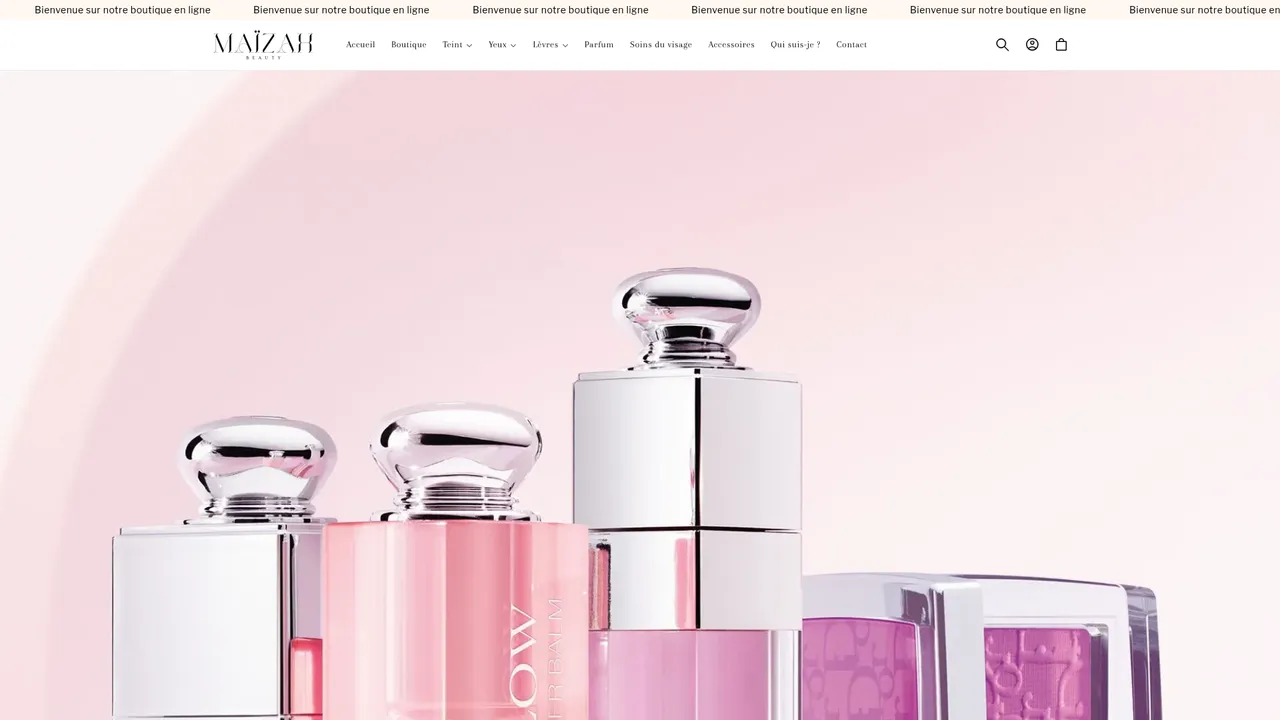 Screenshot de Maïzah Beauty