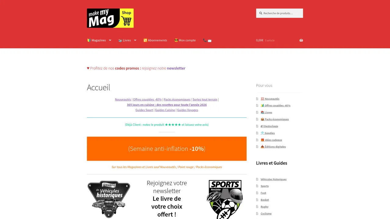 Aperçu du site makemymag.com