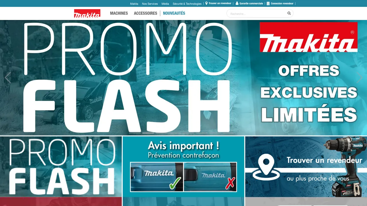Screenshot de Makita France