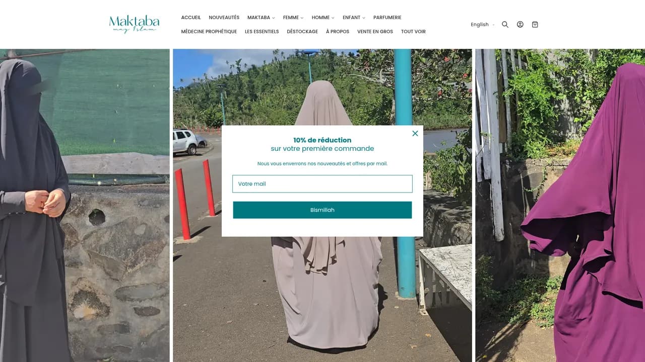 Screenshot de maktabamayislam.fr
