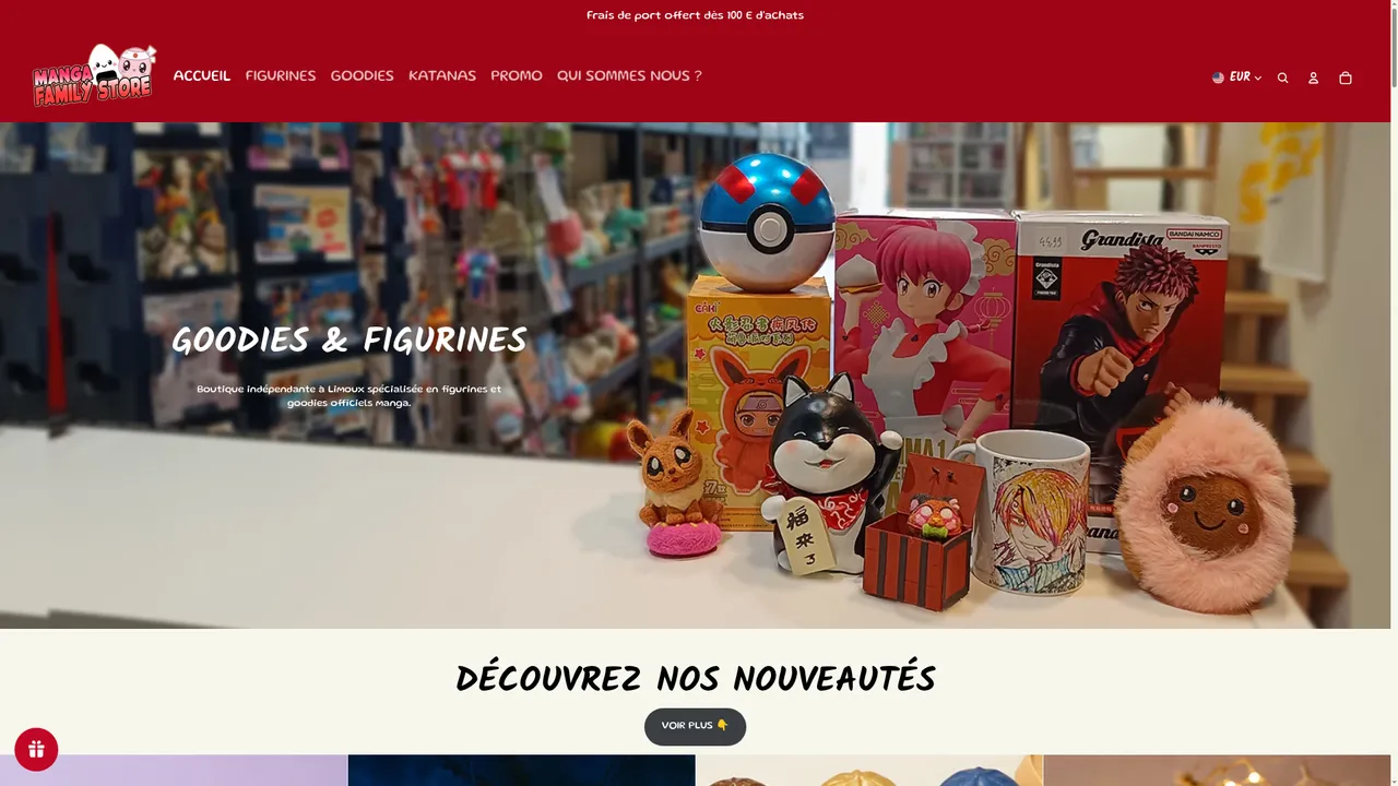 Screenshot de Manga Family Store