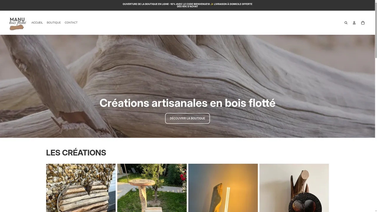 Aperçu du site manuboisflotte.fr