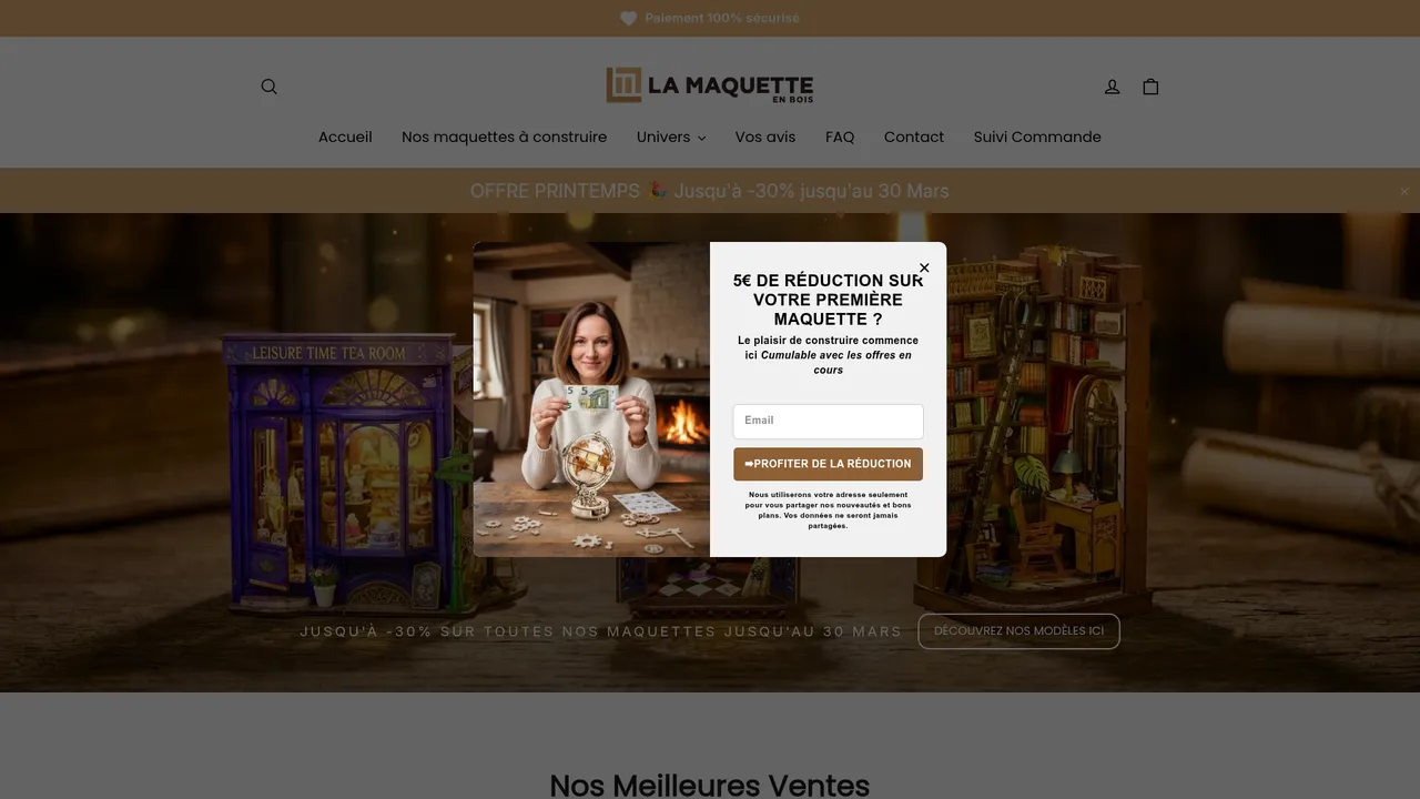 Screenshot de Maquettes en Bois