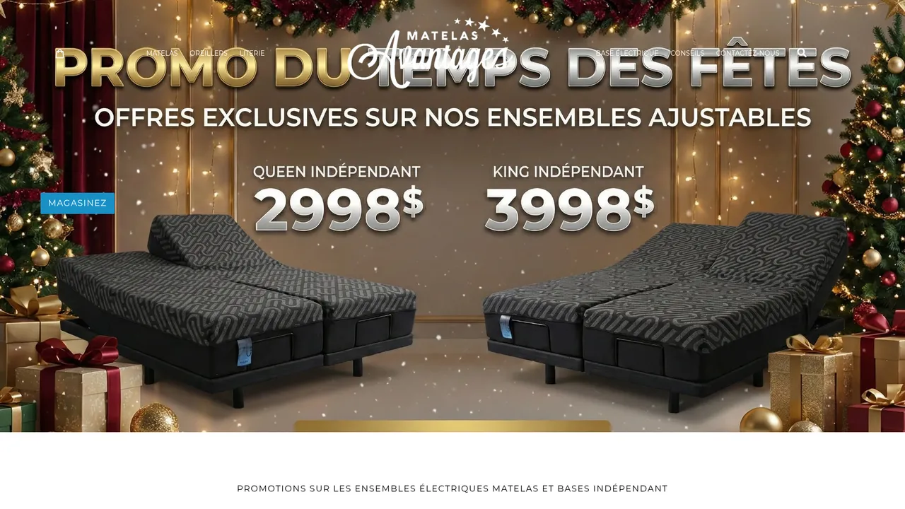 Screenshot de Matelas Avantages